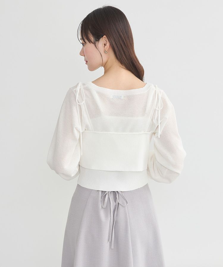 earth music&ecology「ラメリブニットビスチェ」|ベスト・ジレ|