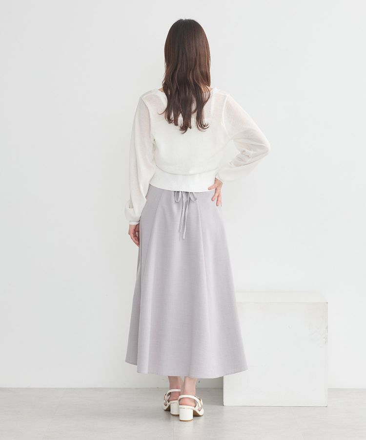 earth music&ecology「バックレースアップスカート」|フレア|