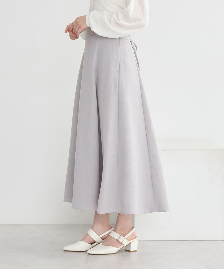 earth music&ecology「バックレースアップスカート」|フレア|