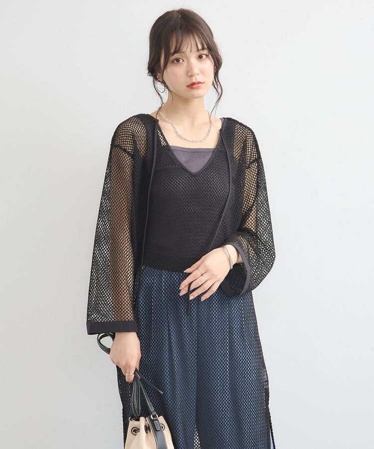 earth music&ecology「メッシュレイヤードワンピース」|ワンピース|