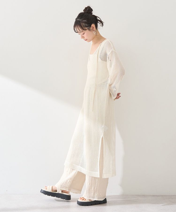 earth music&ecology「メッシュレイヤードワンピース」|ワンピース|