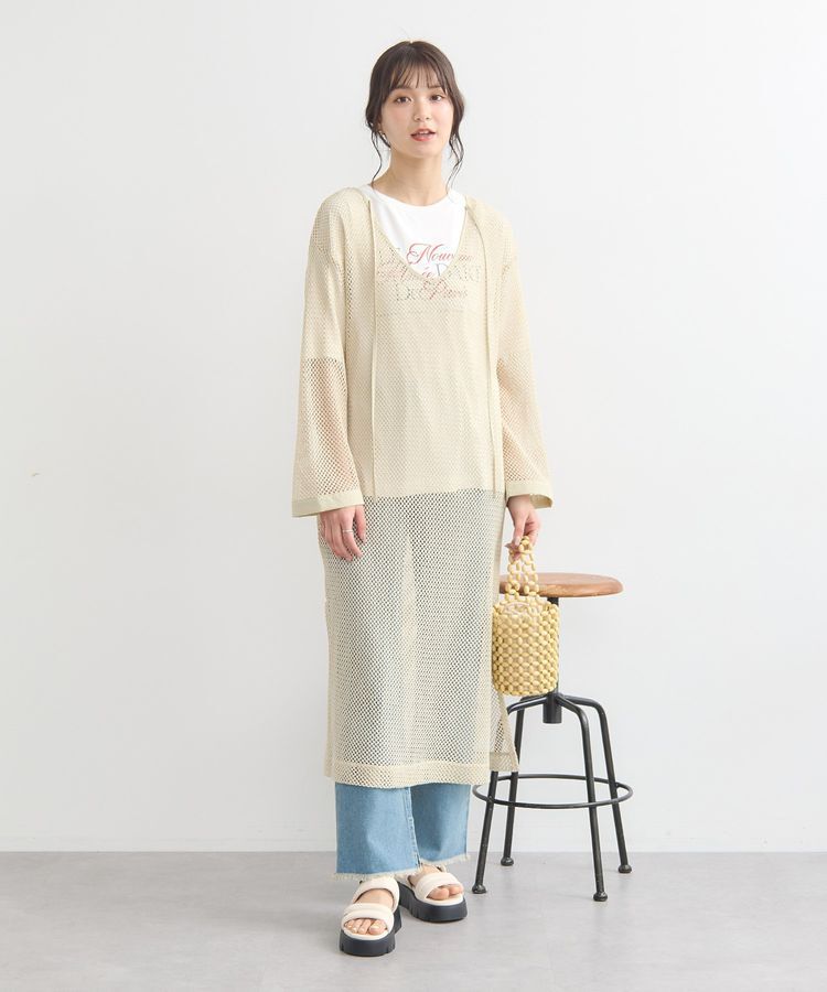 earth music&ecology「メッシュレイヤードワンピース」|ワンピース|