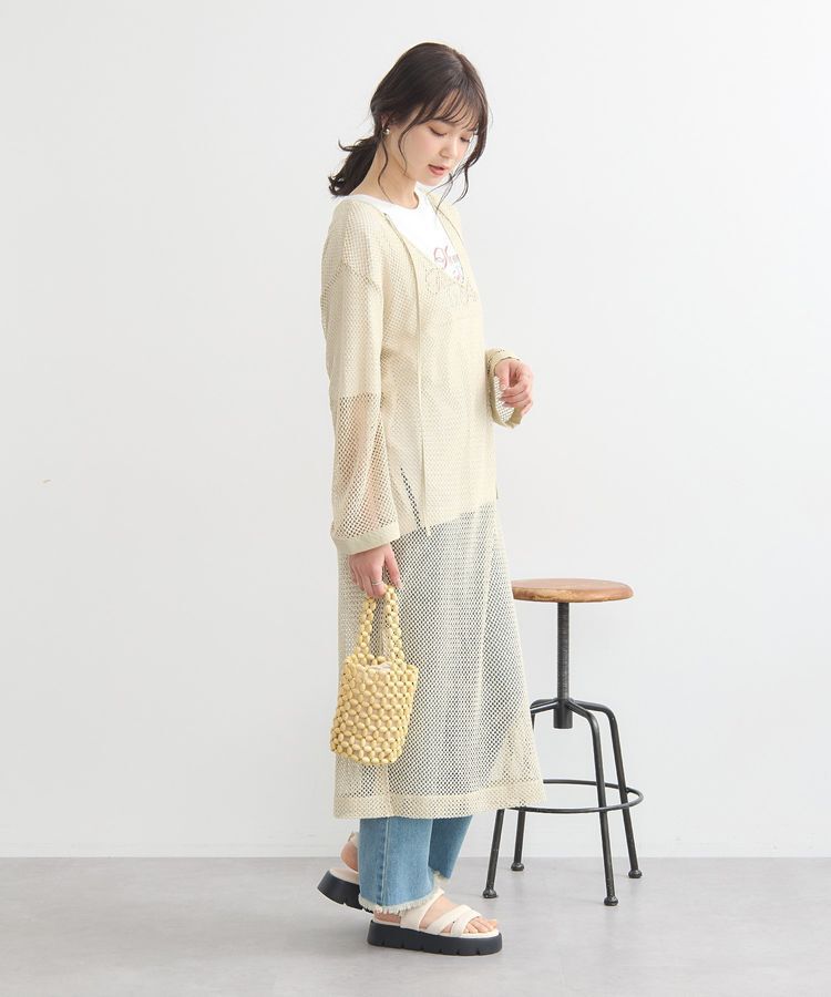 earth music&ecology「メッシュレイヤードワンピース」|ワンピース|