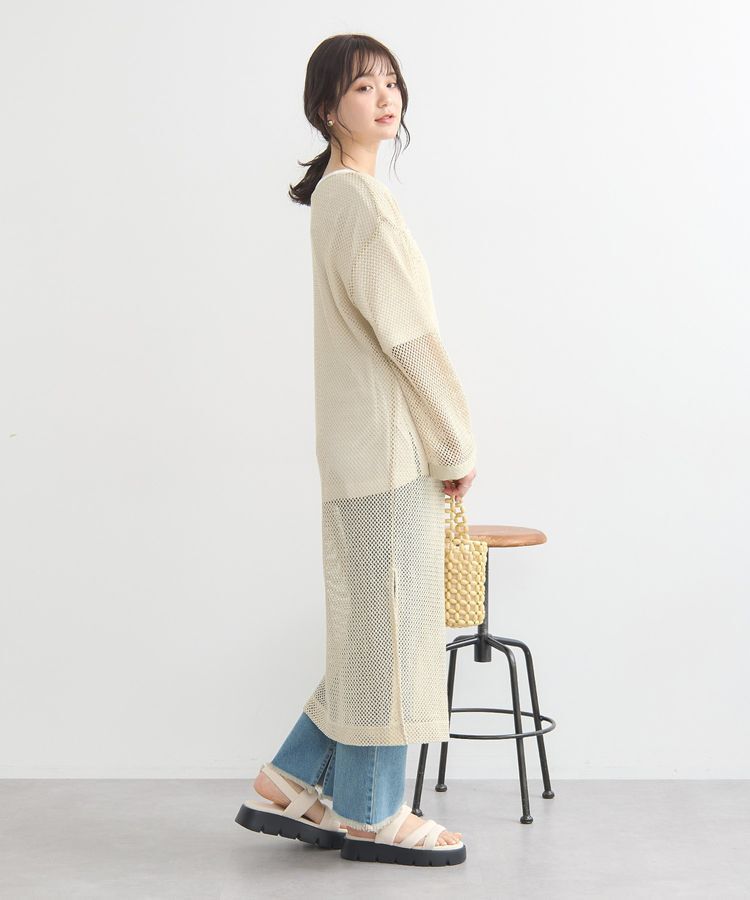 earth music&ecology「メッシュレイヤードワンピース」|ワンピース|