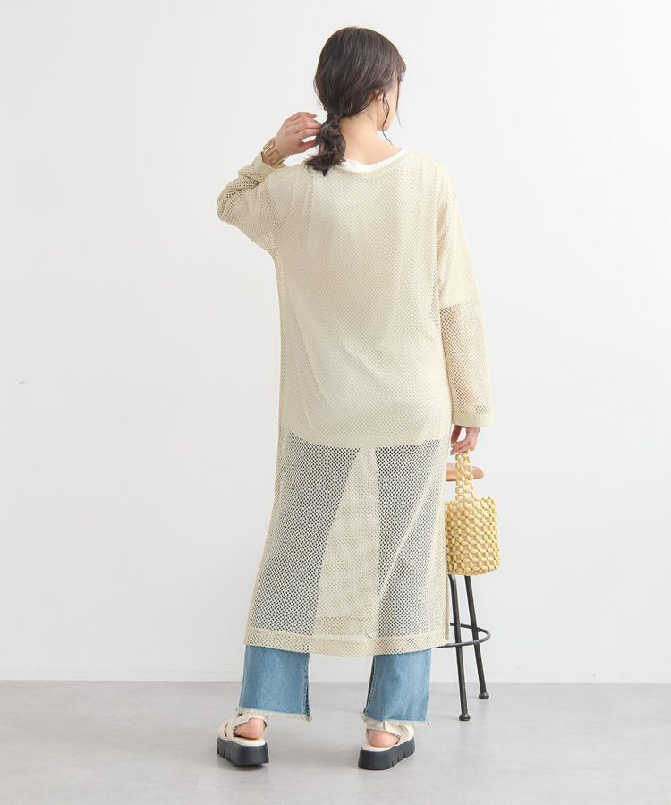 earth music&ecology「メッシュレイヤードワンピース」|ワンピース|