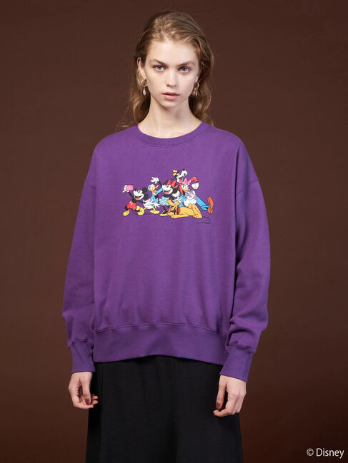  「FRIENDSプリント裏起毛プルオーバー/Disney」|Tシャツ・カットソー|パープル