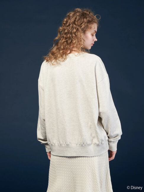  「カレッジロゴ風裏起毛プルオーバー/Mickey」|Tシャツ・カットソー|