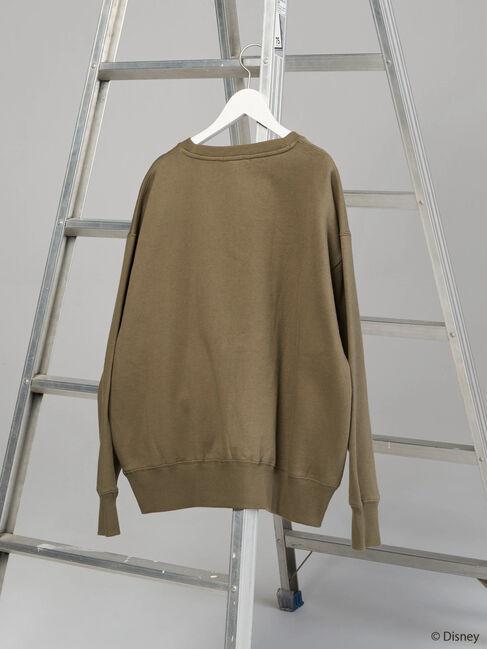  「カレッジロゴ風裏起毛プルオーバー/Mickey」|Tシャツ・カットソー|