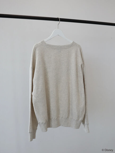  「カレッジロゴ風裏起毛プルオーバー/Mickey」|Tシャツ・カットソー|