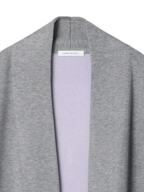  「バイカラーニットコーディガン」|カーディガン|