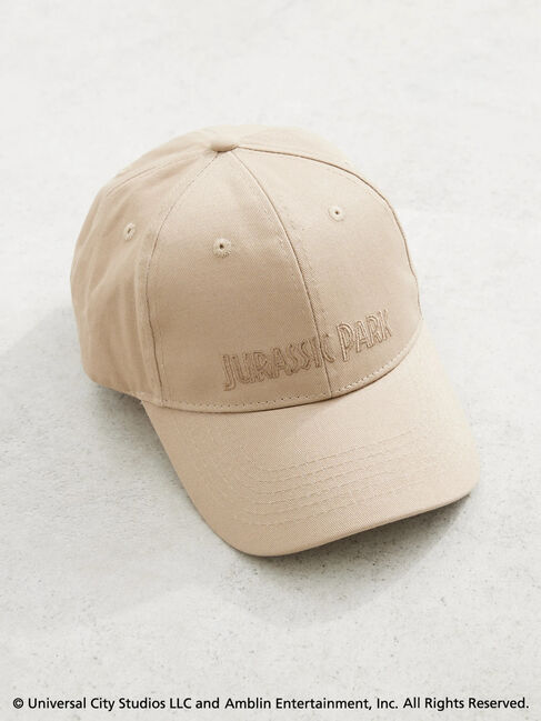  「■JURASSIC PARK / ロゴ刺しゅうCAP」|その他|ベージュ