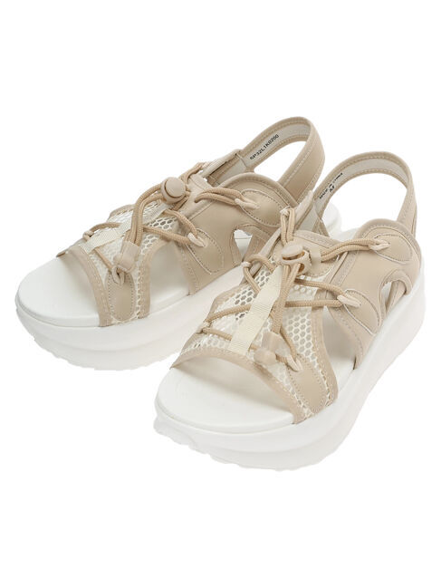 Green Parks「・LENA　メッシュ厚底サンダル」|サンダル|