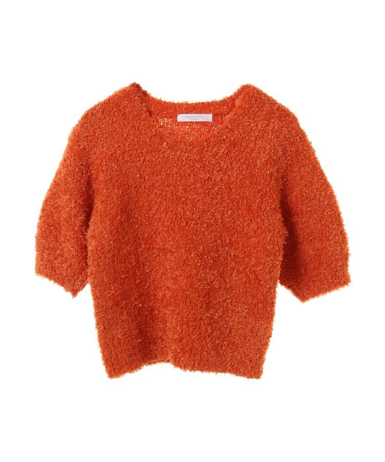 Green Parks「テープヤーン半袖ニットプルオーバー」|ニット・セーター|