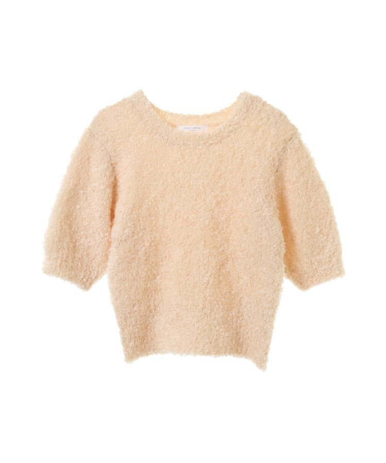 Green Parks「テープヤーン半袖ニットプルオーバー」|ニット・セーター|