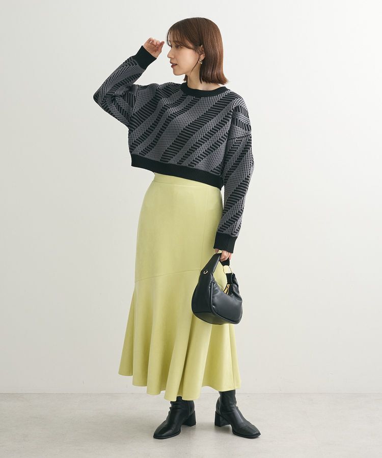 Green Parks「・ELENCARE DUE ジャカードショートニット」|ニット・セーター|