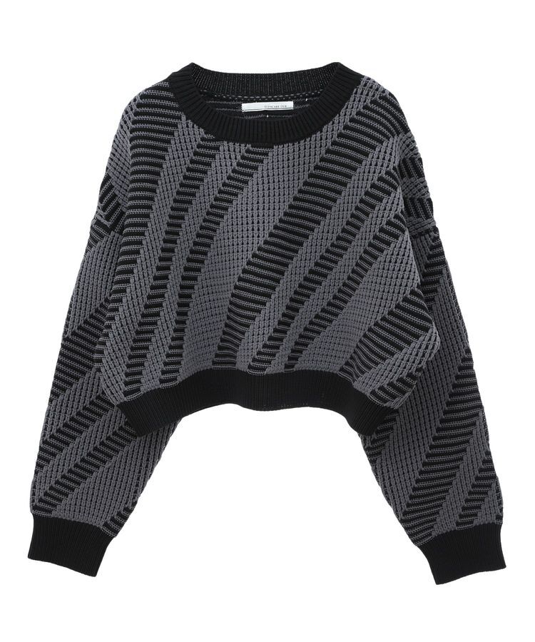 Green Parks「・ELENCARE DUE ジャカードショートニット」|ニット・セーター|