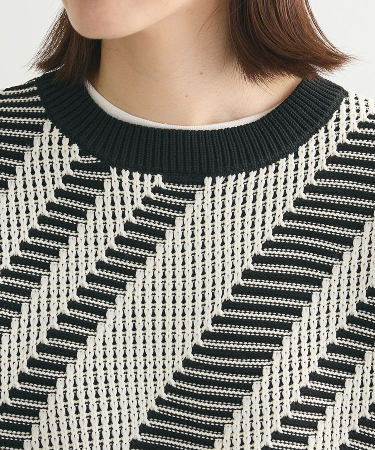 Green Parks「・ELENCARE DUE ジャカードショートニット」|ニット・セーター|