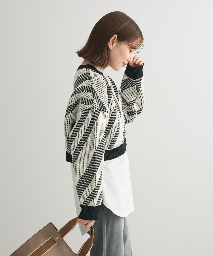 Green Parks「・ELENCARE DUE ジャカードショートニット」|ニット・セーター|