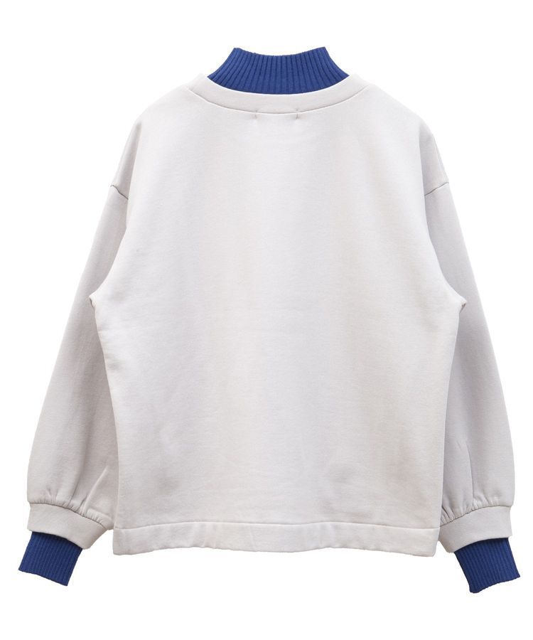 Green Parks「配色リブニットドッキング裏起毛プルオーバー」|スウェット・ジャージ|