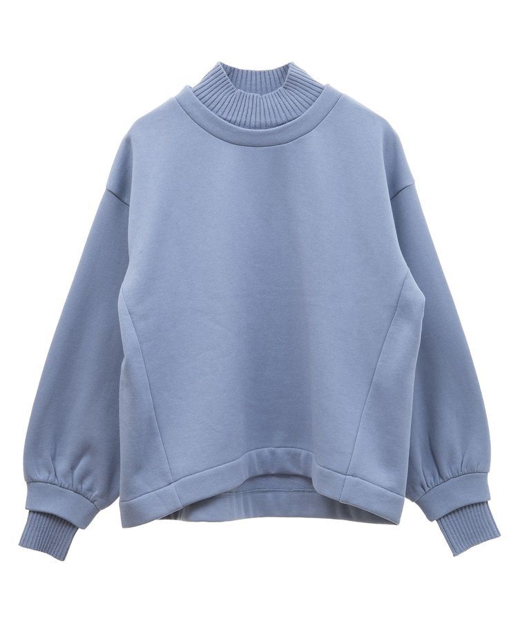 Green Parks「配色リブニットドッキング裏起毛プルオーバー」|スウェット・ジャージ|