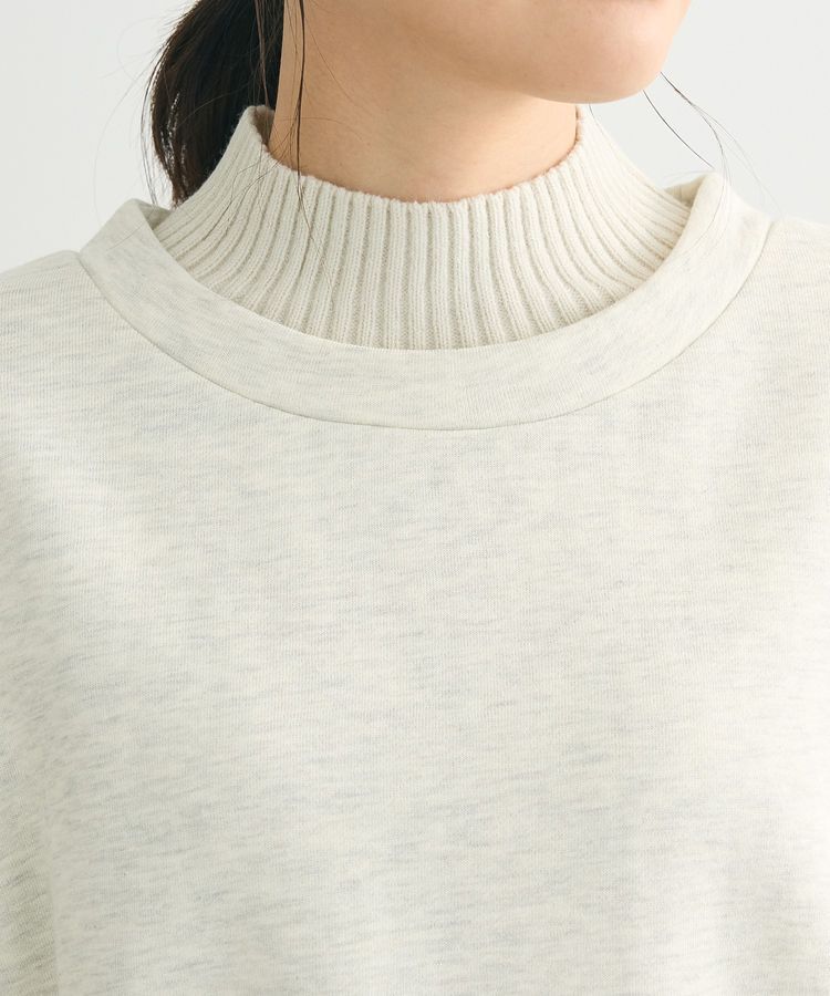 Green Parks「配色リブニットドッキング裏起毛プルオーバー」|スウェット・ジャージ|