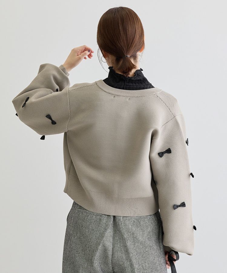 Green Parks「・swing by メニーリボンニットカーディガン」|カーディガン|