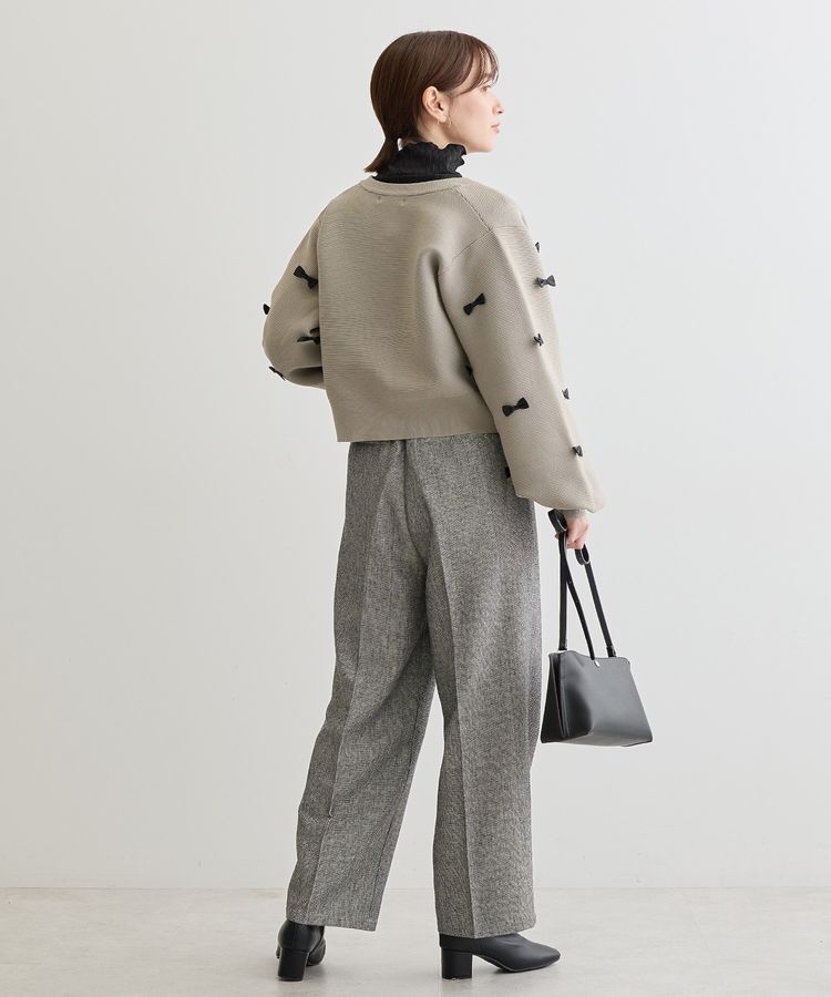 Green Parks「・swing by メニーリボンニットカーディガン」|カーディガン|