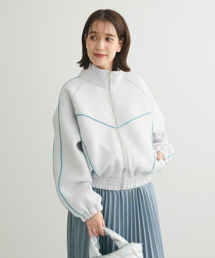 Green Parks「・SUGAR SPOON ライントラックジャケット」|スウェット・ジャージ|Light Gray