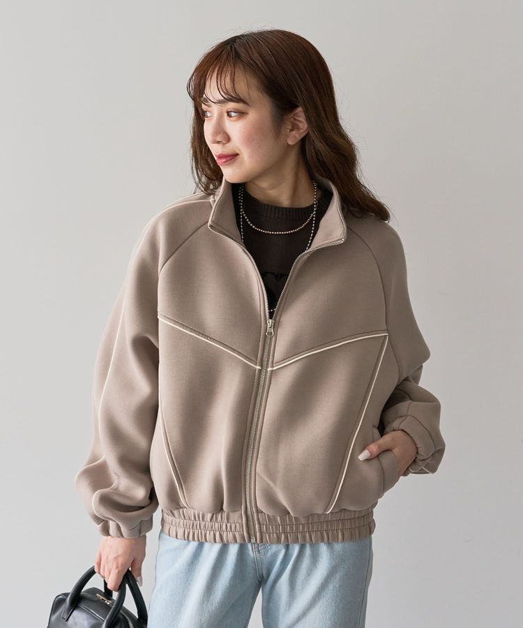 Green Parks「・SUGAR SPOON ライントラックジャケット」|スウェット・ジャージ|Mocha