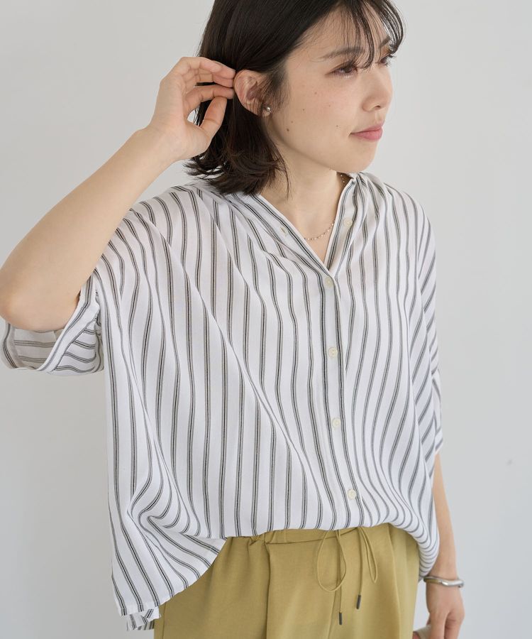 Green Parks「アソート柄さらっとレーヨンブラウス」|シャツ・ブラウス|