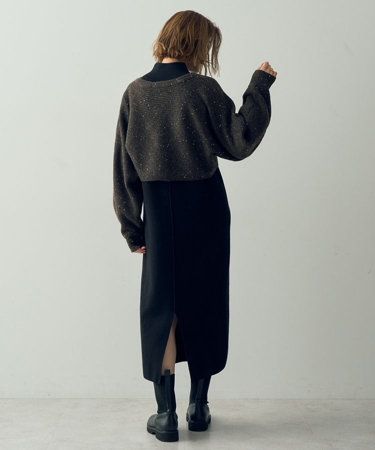 YECCA VECCA「【2点SET】マルチwayレイヤードニットワンピース」|ワンピース|