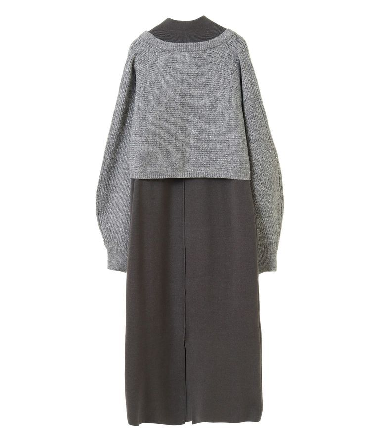 YECCA VECCA「【2点SET】マルチwayレイヤードニットワンピース」|ワンピース|