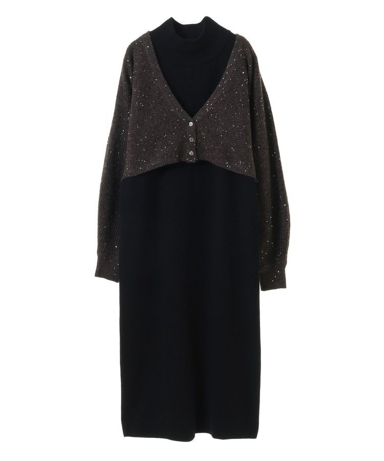 YECCA VECCA「【2点SET】マルチwayレイヤードニットワンピース」|ワンピース|