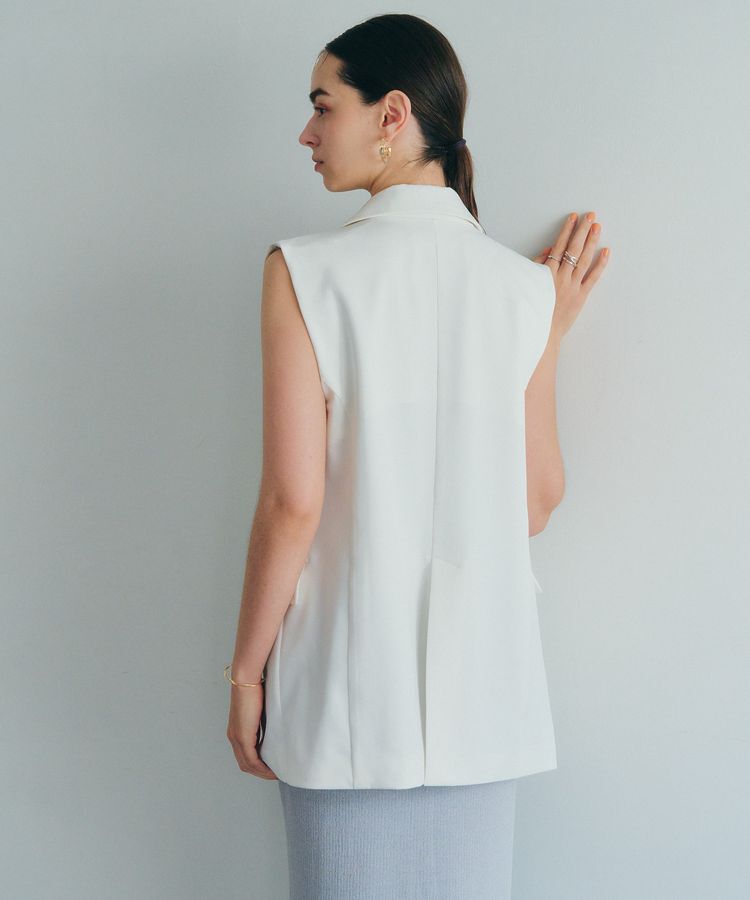 YECCA VECCA「金釦テーラードジレジャケット」|ベスト・ジレ|