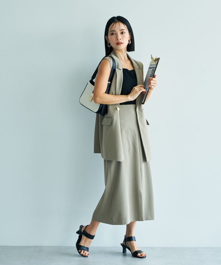 YECCA VECCA「金釦テーラードジレジャケット」|ベスト・ジレ|