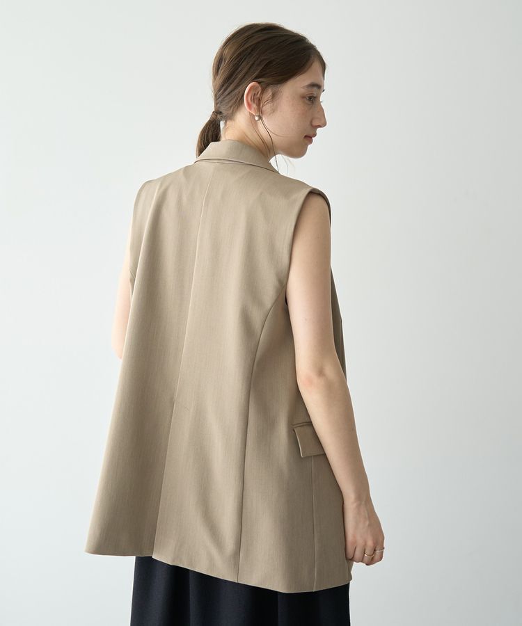 YECCA VECCA「金釦テーラードジレジャケット」|ベスト・ジレ|