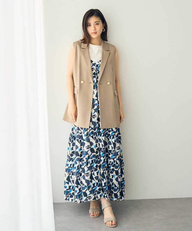 YECCA VECCA「金釦テーラードジレジャケット」|ベスト・ジレ|