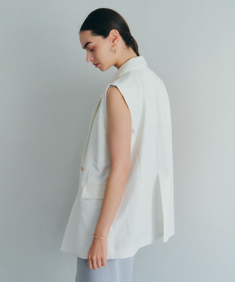 YECCA VECCA「金釦テーラードジレジャケット」|ベスト・ジレ|