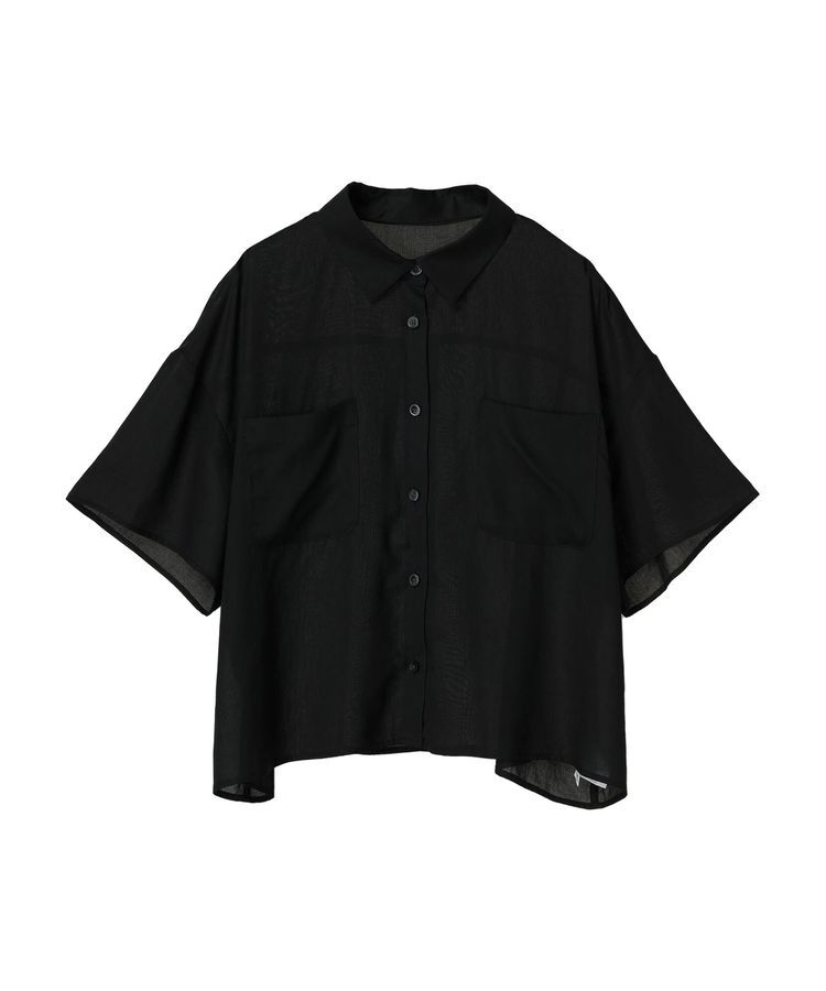 GARAGE OF GOOD CLOTHING「【日本製】ボイルローンハーフスリーブブラウス」|シャツ・ブラウス|