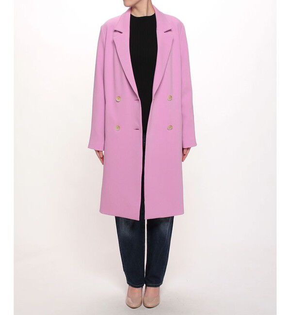 allureville「ダブルクロスチェスターコート」|ダッフルコート|