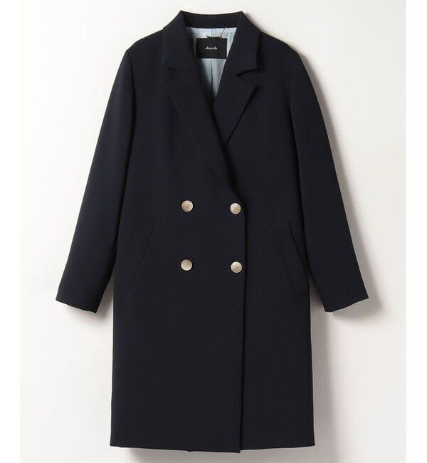 allureville「ダブルクロスチェスターコート」|ダッフルコート|