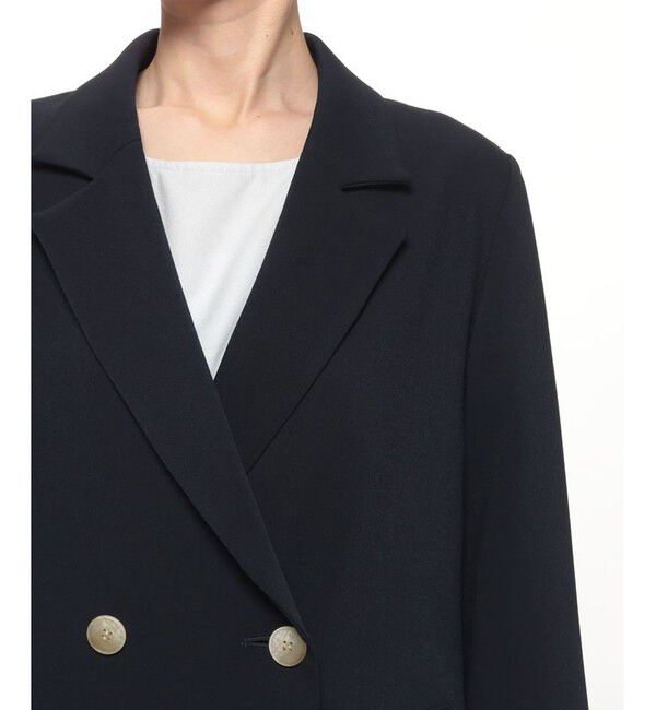 allureville「ダブルクロスチェスターコート」|ダッフルコート|