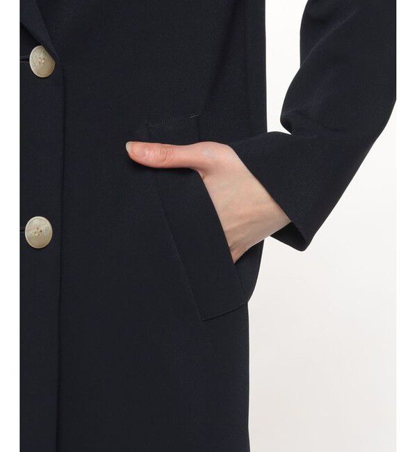 allureville「ダブルクロスチェスターコート」|ダッフルコート|