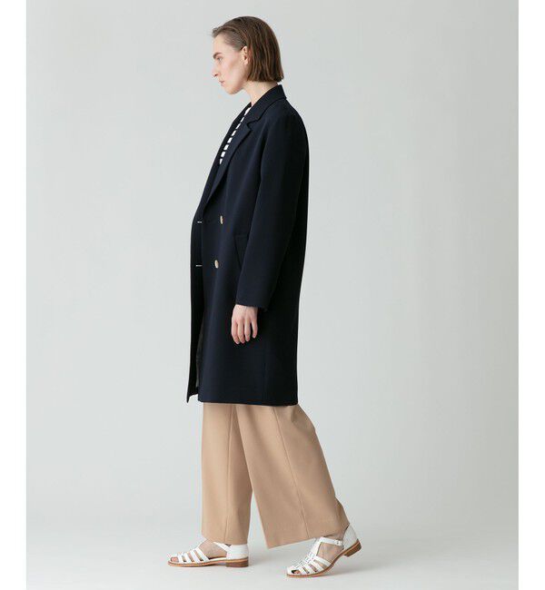 allureville「ダブルクロスチェスターコート」|ダッフルコート|