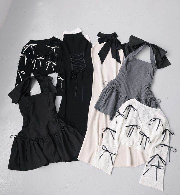  「リボンいっぱいカーディガン」|ニット・セーター|