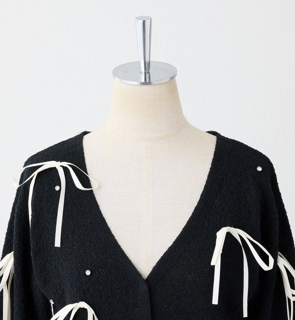  「リボンいっぱいカーディガン」|ニット・セーター|