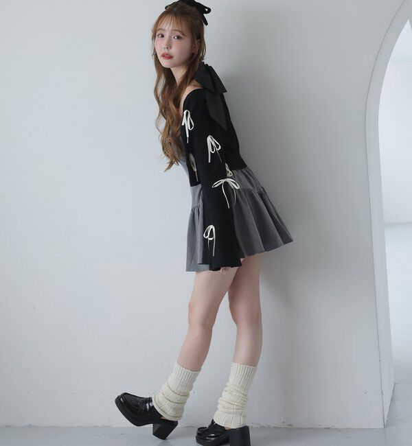  「リボンいっぱいカーディガン」|ニット・セーター|