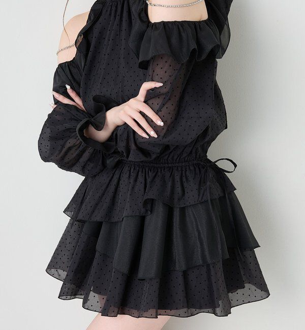  「肩ビジューアメスリチュニック」|シャツ・ブラウス|