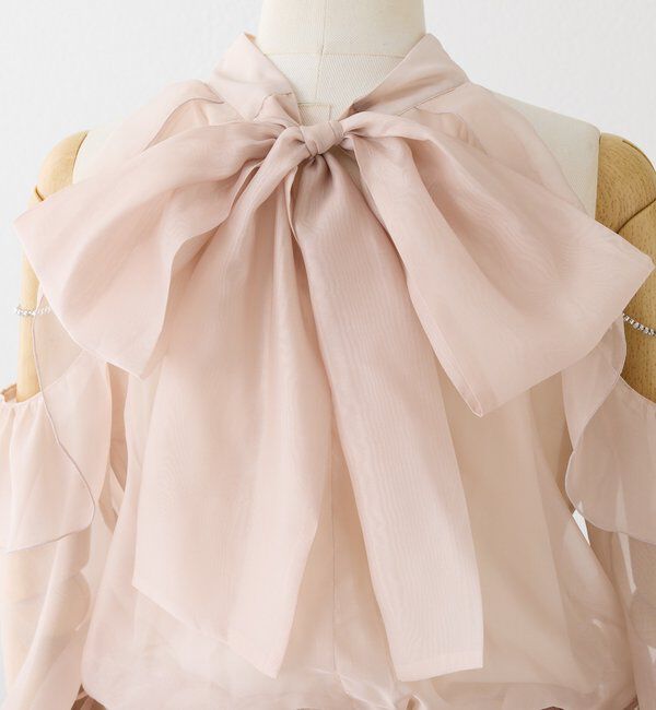  「肩ビジューアメスリチュニック」|シャツ・ブラウス|