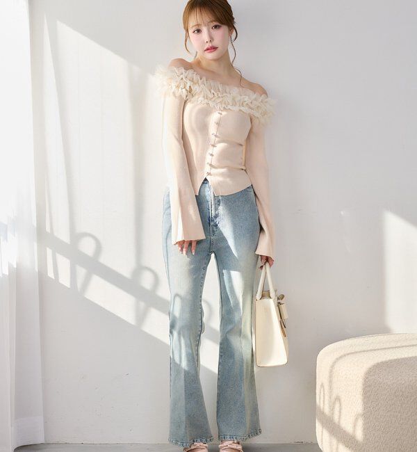  「キラキラ美脚ストレッチデニム」|その他|